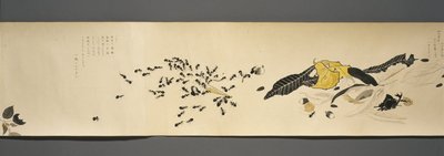 Amigos de la vida silvestre, Periodo Taisho, Año 7 de Taisho, c.1918 de Ryoka Kawakami